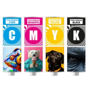 Cuatricromía CMYK - 1xC 1xM 1xY 1xK Caja de 4 Unidades